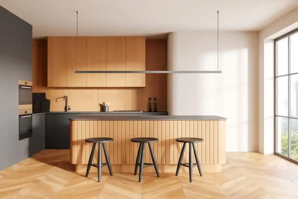 tendance deco 2025 Cuisine bois