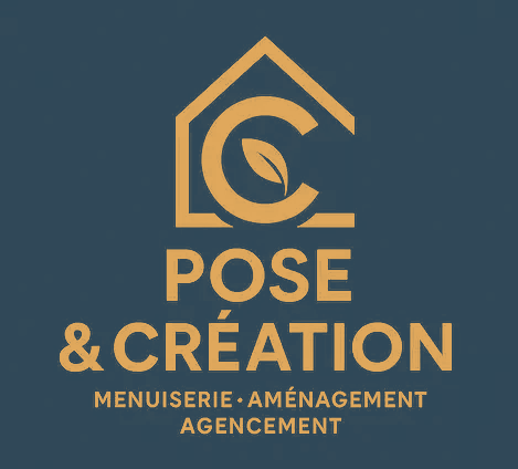 Nouveau logo de Pose et Création. Artisan dans le finistère